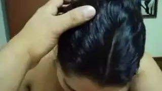 فرج أسود ممطوط يفيض بالقشطة بعد جلسة جثم ماراثونية